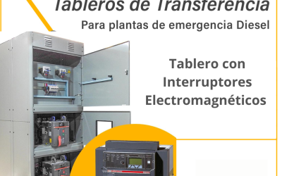 Tablero de Transferencia con Interruptores Electromagnéticos.